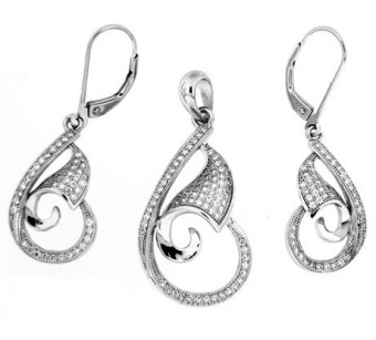 Silver jewellery set