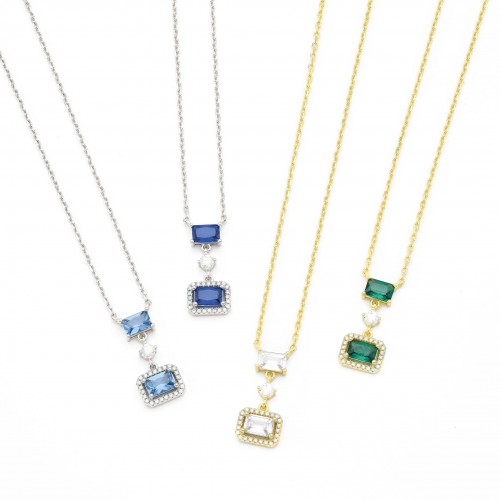 Triple Stone Necklace