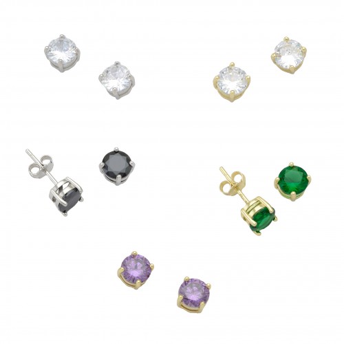 Single Stone Earrings