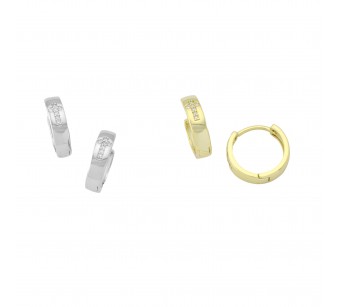 Cross Hoop Earrings