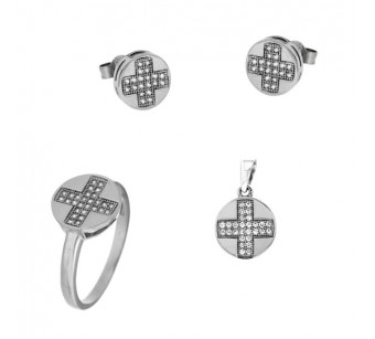 Silver jewellery set