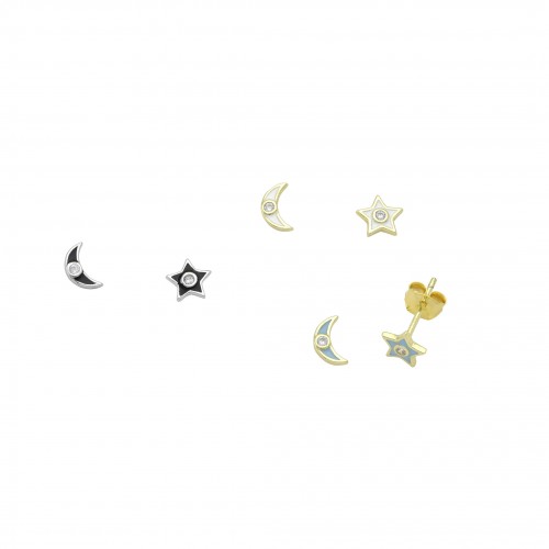 Star & Moon Earrings