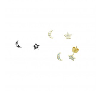 Star & Moon Earrings
