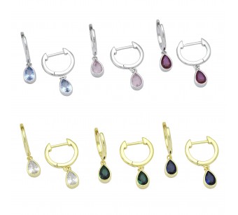 Drop Hoop Earrings