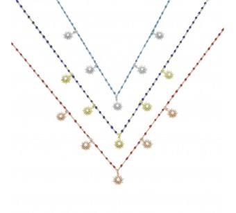 Sun Enamel Necklace