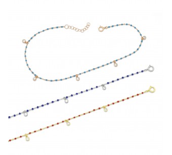 Enamel Ankle Bracelet