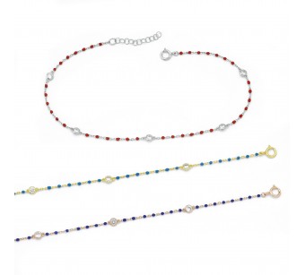 Enamel Ankle Bracelet
