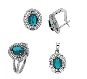 Silver jewellery set 2