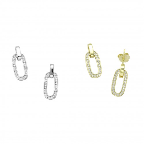 Oval Hoop Earrings