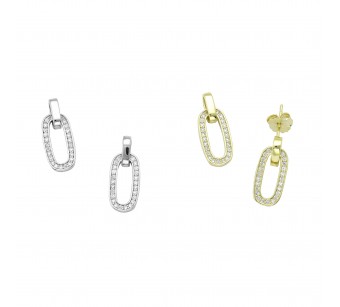 Oval Hoop Earrings
