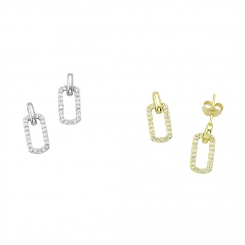 Rectangular Hoop Earrings