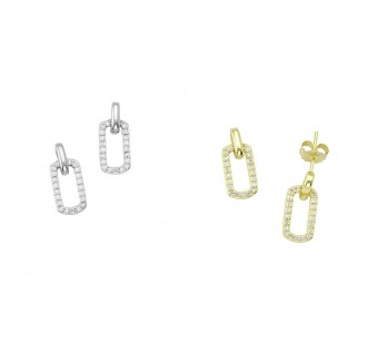 Rectangular Hoop Earrings