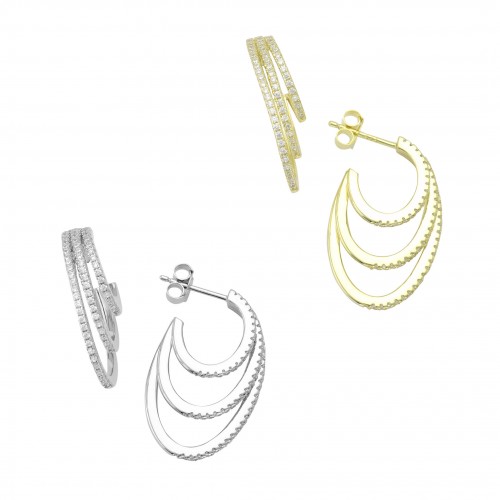 Triple Hoop Earrings