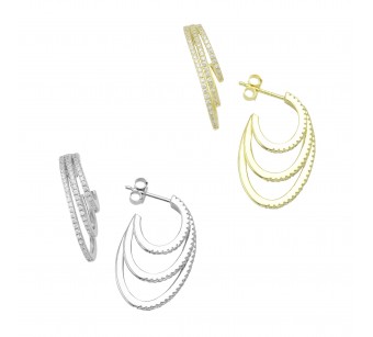 Triple Hoop Earrings