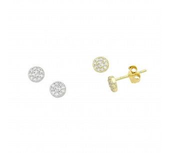 Round Disk Earrings