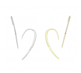 Half Heart Earrings