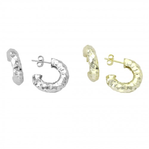 Forged Hoop Earrings