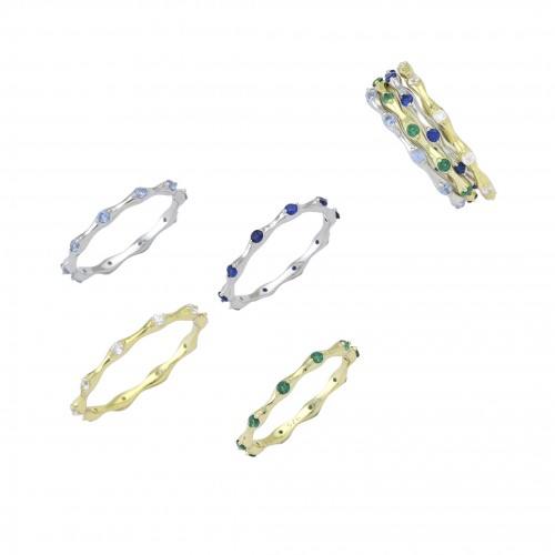 Wavy Eternity Ring