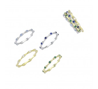 Wavy Eternity Ring