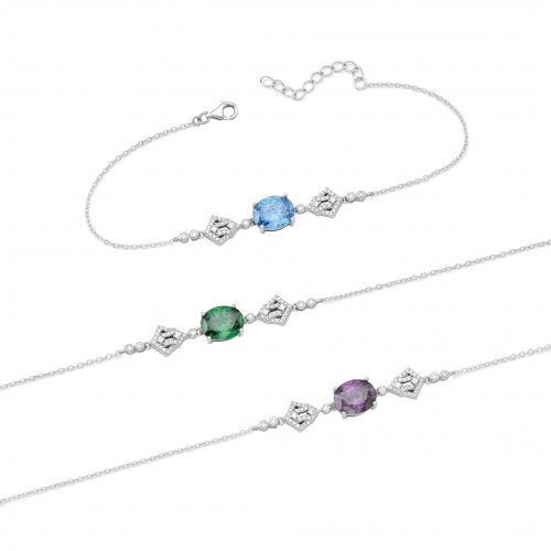 Oval Stone Bracelet