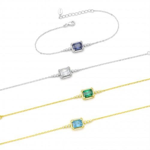 Rectangular Stone Bracelet