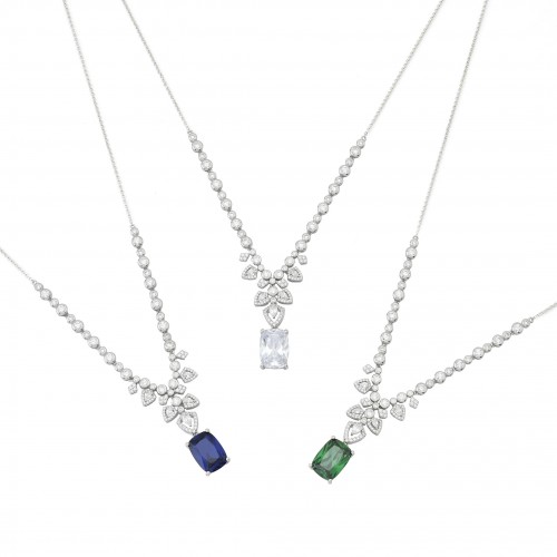 Rectangular Stone Necklace