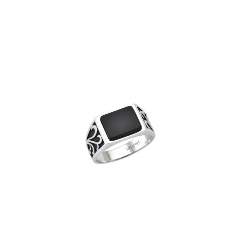 Men's silver ring