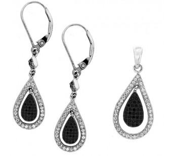Silver jewellery set