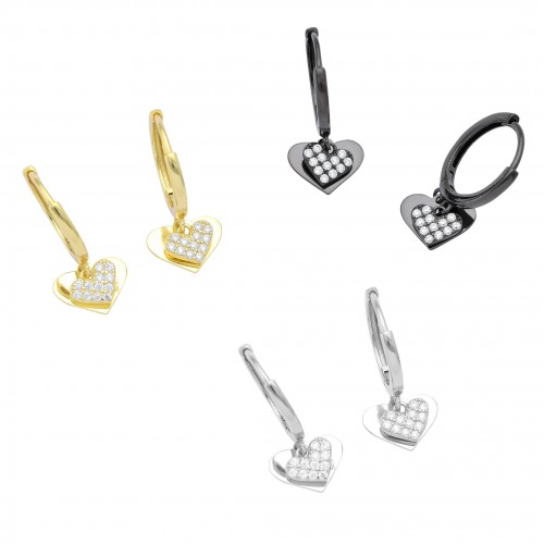 Double Heart Earrings