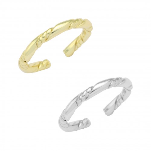 Twisted Spiral Ring