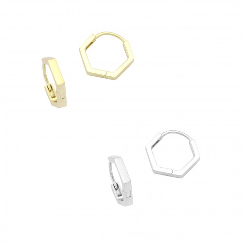 Hexagon Earrings