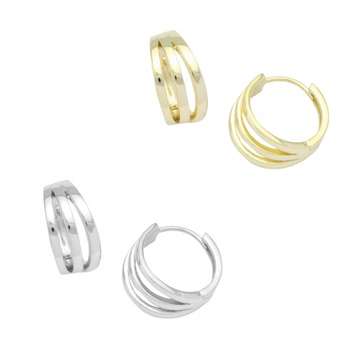 Triple loop Earrings