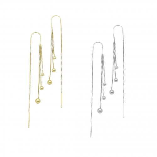 Mini Balls "Threads" Earrings