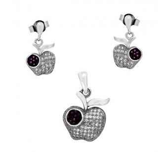 Silver jewellery set