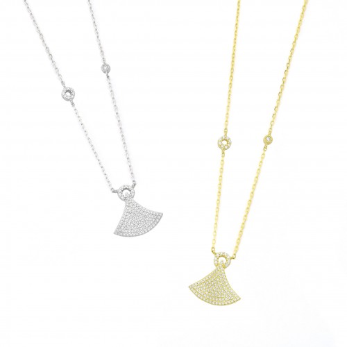 Flat Cone Necklace