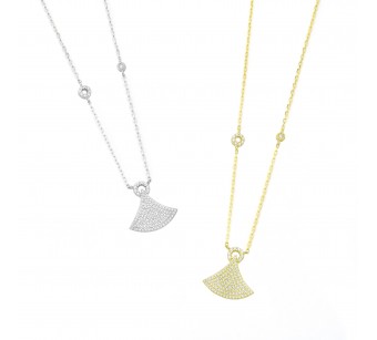Flat Cone Necklace