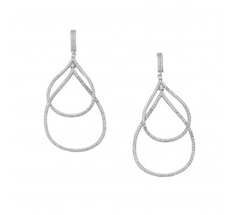Double Drop Hoop Earrings