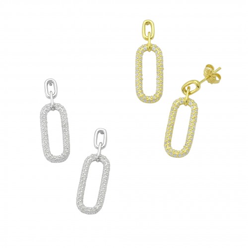 Oval Hoop Earrings