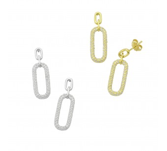 Oval Hoop Earrings