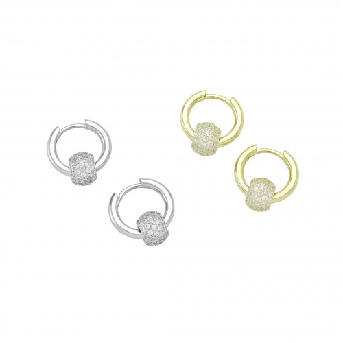 Barrel Hoop Earrings