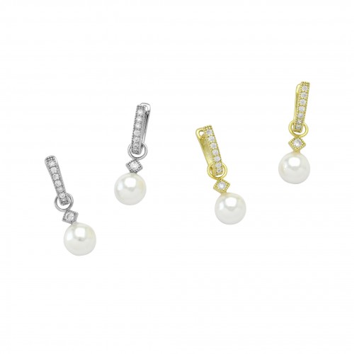 Hoop Earrings with Pearl