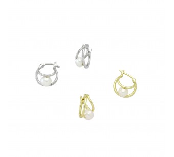 Double-Mini Hoop Earrings
