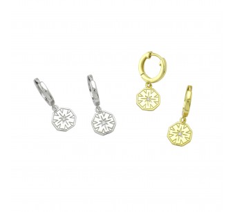 Octagon Earrings