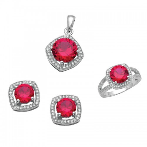 Silver jewellery set