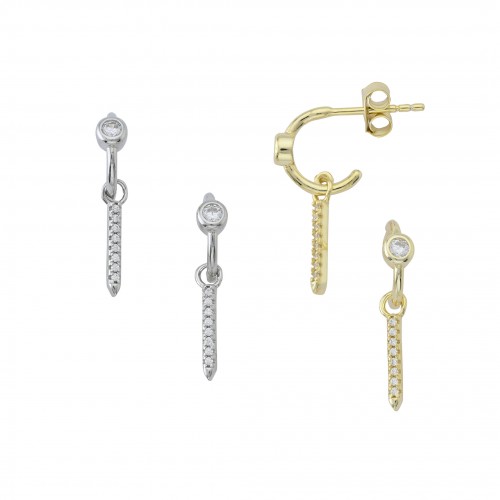 Mini Hoop & Nail Earrings