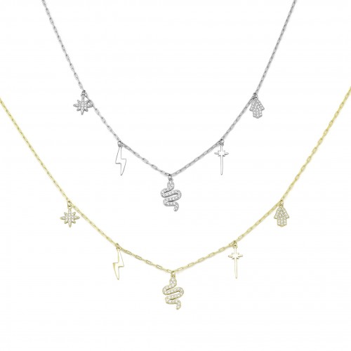 Necklace with various Findings