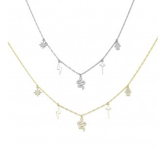 Necklace with various Findings
