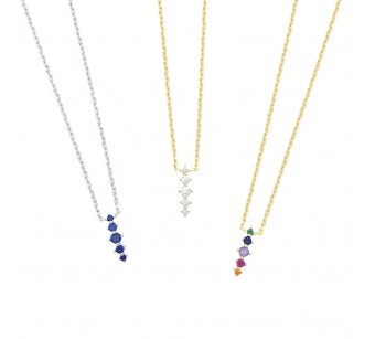 Necklace with pendant Stones
