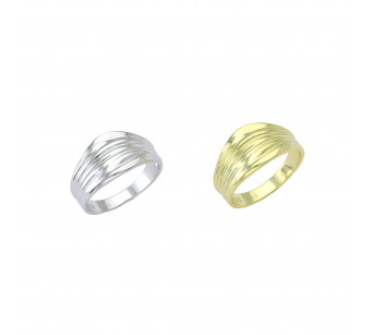 Wide wavy Ring