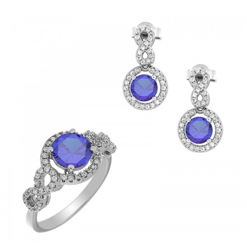 Silver jewellery set